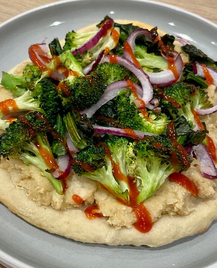 Cashew Spread Vegetable Flatbread