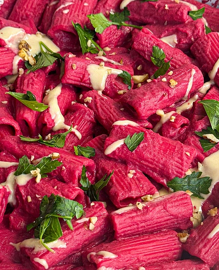 Pink Butter Beans & Beetroot Pasta 