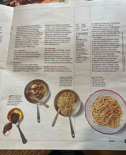 Marmite spaghetti 