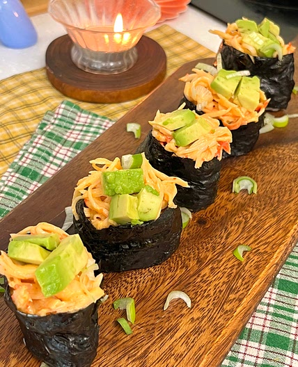 Spicy Crab Avocado Sushi