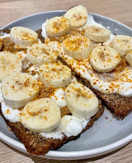 PB & Cottage Cheese on Toast