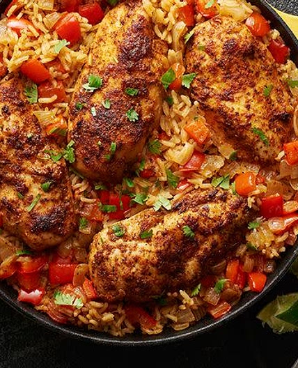 Mexican Chicken and Rice Skillet