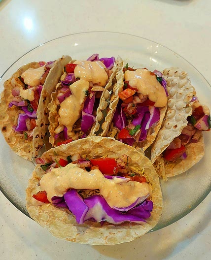 lavash bread tacos de pollo