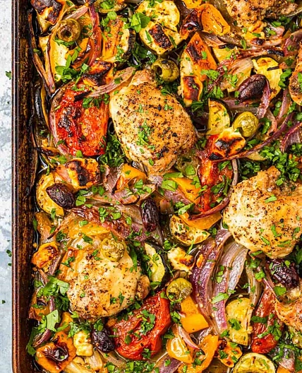 Mediterranean Chicken and Veggies