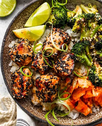 Instant Pot Salmon with Orange Ginger Sauce and Quinoa