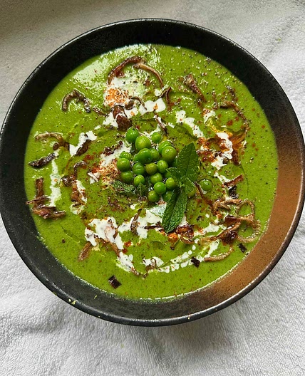 PEA + MINT SOUP