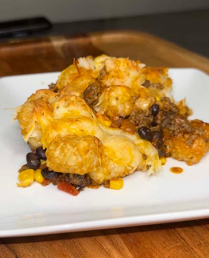 Tater Tot Taco Casserole 