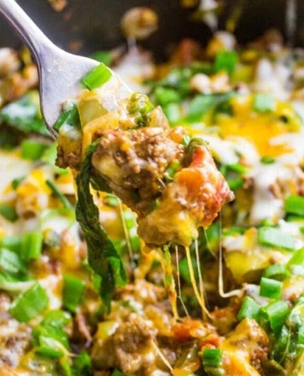 One Pot Cheesy Taco Skillet