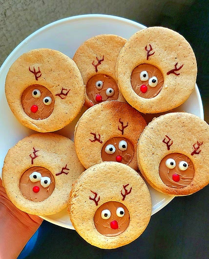 PB FILLED REINDEER COOKIES🦌🎄