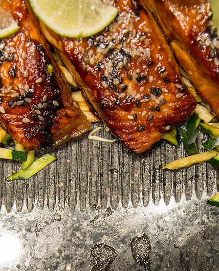Sweet, Spiced Rosemary and Maple Salmon