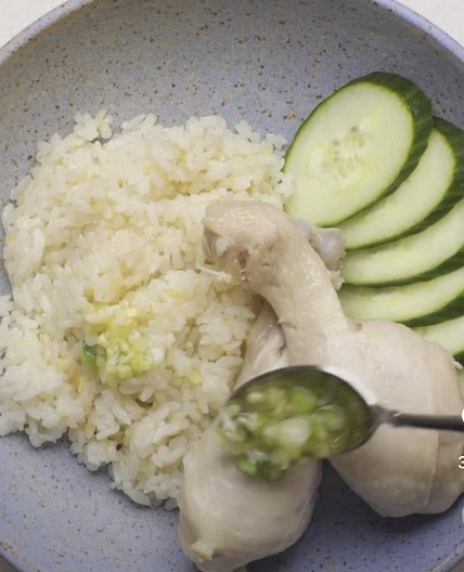 Ginger garlic chicken and rice