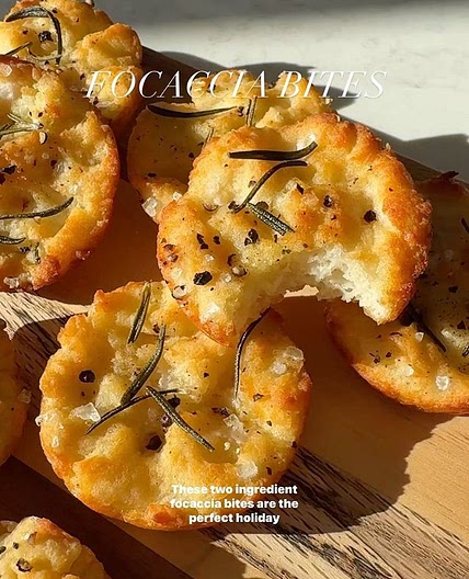 Rosemary focaccia bites 