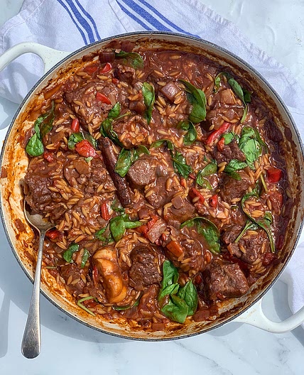 Greek Lamb & Orzo Stew