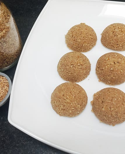 KETO. Galletas de Sésamo sin cocción, sin lácteos