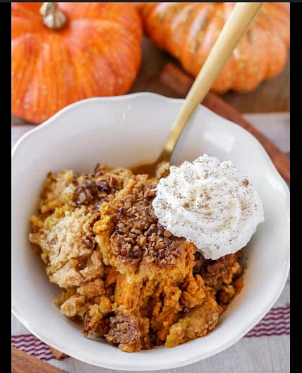 Pumpkin crackpot cobbler
