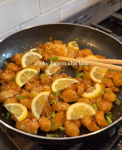 sticky lemon chicken