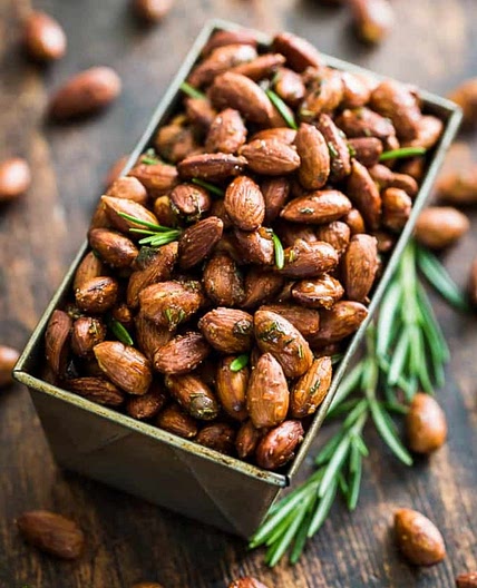 Rosemary Garlic Roasted Almonds