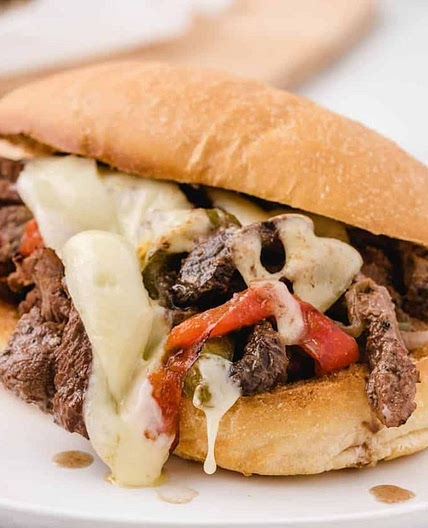 Crockpot Philly Cheesesteaks