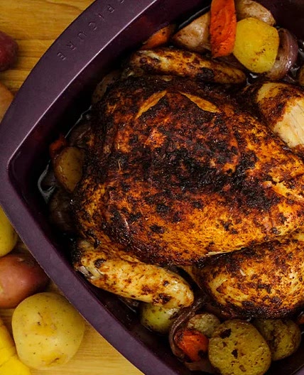 One Pot Chicken Dinner in the Microwave