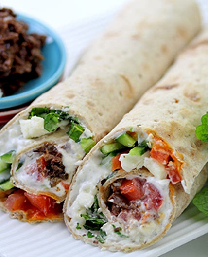 Mediterranean Lavash Wrap