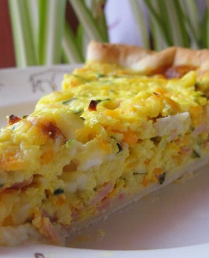 Quiche aux carottes, courgettes, épices