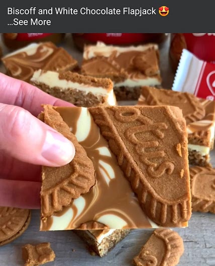 Biscoff flapjack