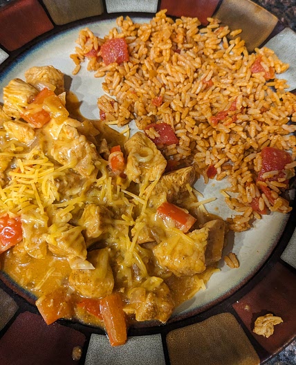 Creamy Buffalo Chicken and Peppers