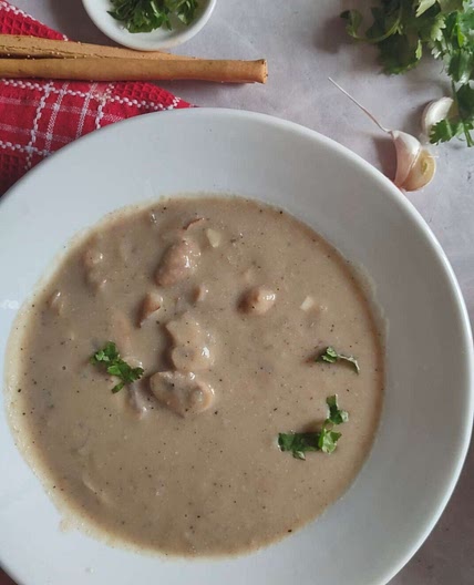 Mushroom Soup Without Cream {Healthy & Vegetarian}