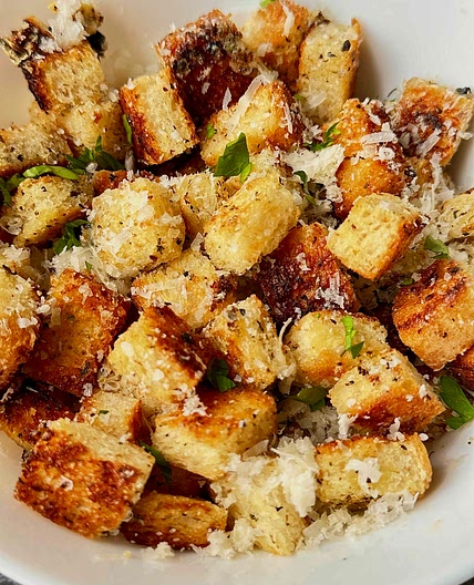  Crispy Cheesy Croutons