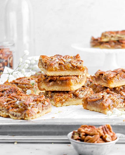 Pecan Pie Bars with Shortbread Crust