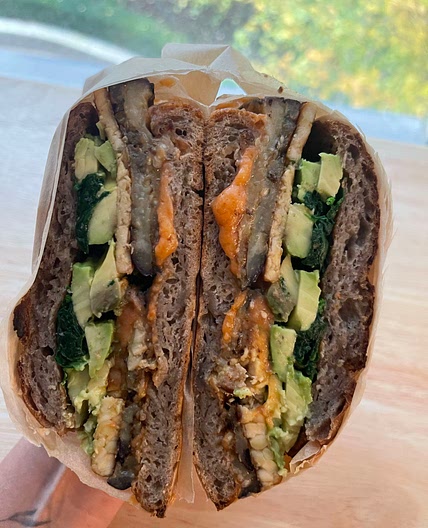 Eggplant & Tempeh Sandwich