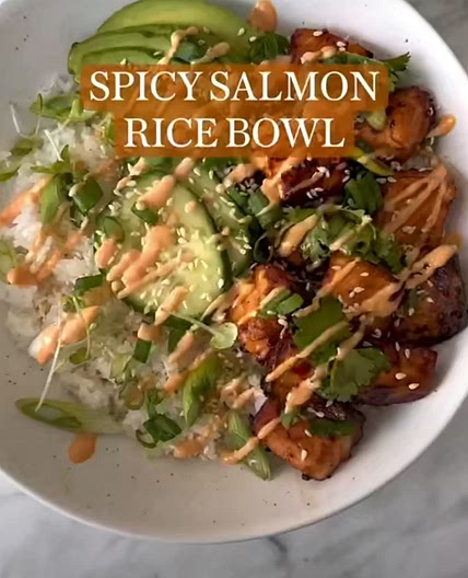 Spicy Salmon Rice Bowl