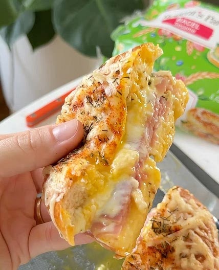 Bagel croque madame