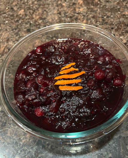 Milli-Ann’s cranberry relish 