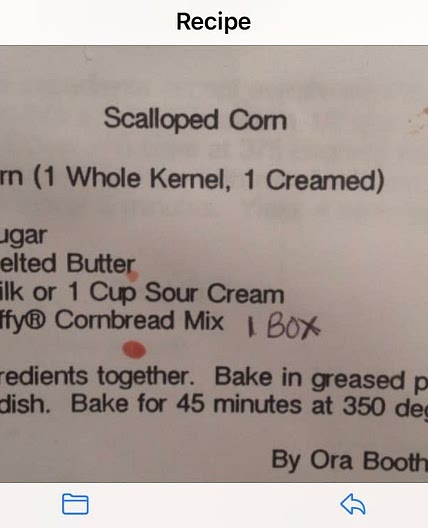 Corn Casserole 