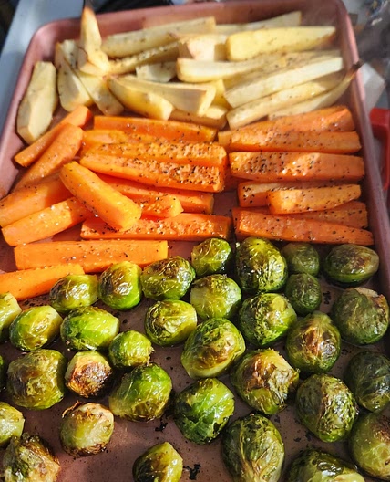 Roasted Parsnips and Carrots