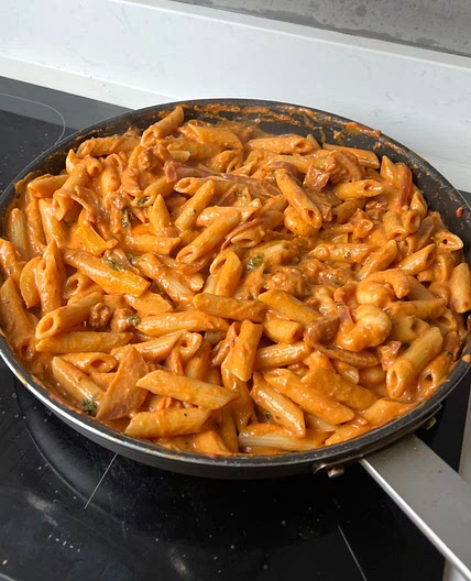 Creamy Chorizo & Prawn Pasta