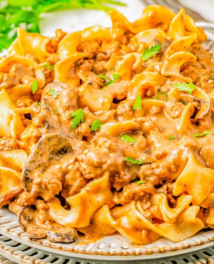 30-Minute Ground Beef Stroganoff
