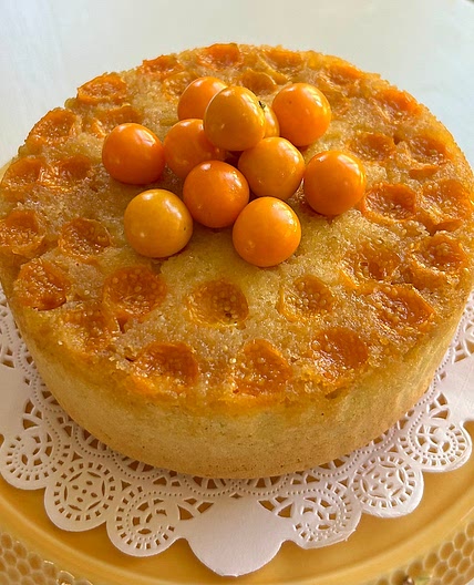 Golden Berry Upside-Down Cake