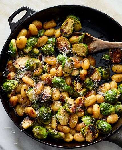 Gnocchi with Brussels sprouts