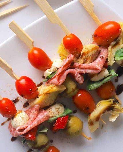 Low Carb Antipasto Skewers
