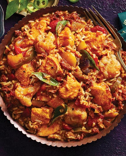 Chicken balti biryani