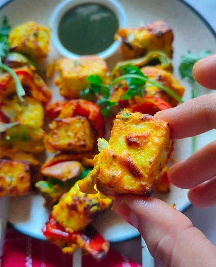 Air Fryer Paneer Tikka Recipe