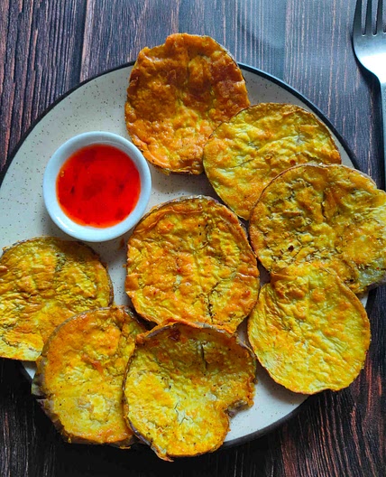 Healthy Air Fryer Eggplant Fries (No Breadcrumbs)