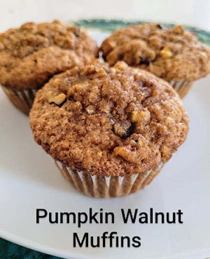 Pumpkin Walnut Muffins