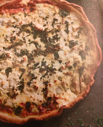 Quiche de chuchu e requeijão