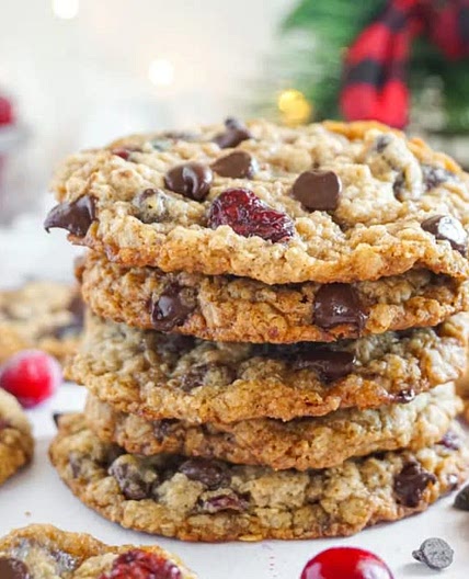 Cranberry Oatmeal Chocolate Chip Cookies