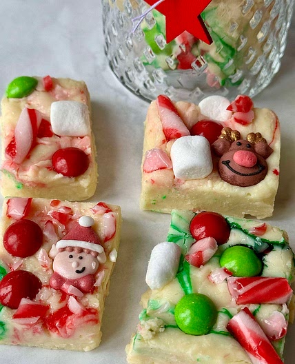 Christmas Swirl Fudge 