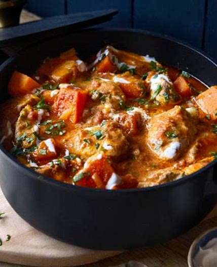 Chicken and sweet potato curry 