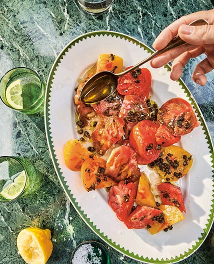 Tomatoes with Thyme and Fried Capers